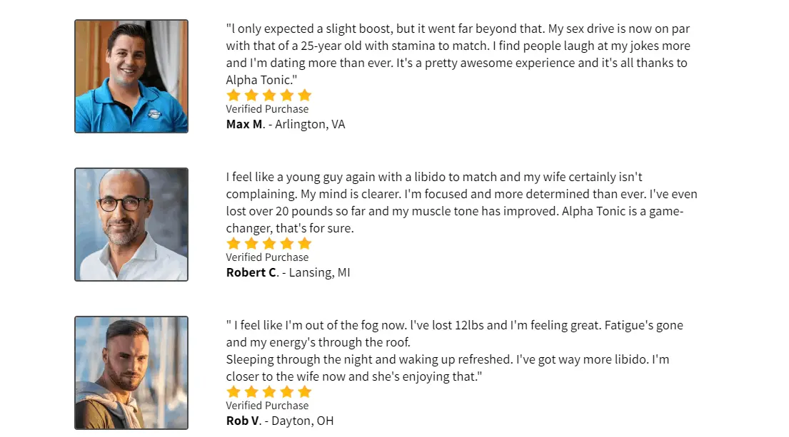alpha tonic customer reviews